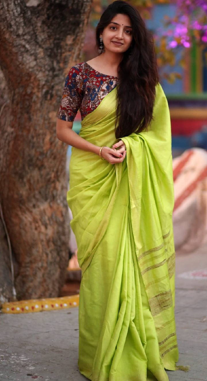 South Indian Queen Poonam Kaur In Green Saree2